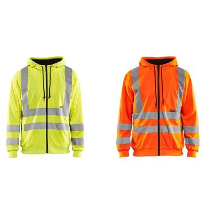Felpa da lavoro con cappuccio zip intera Blaklader alta visibilit� 334619743300L