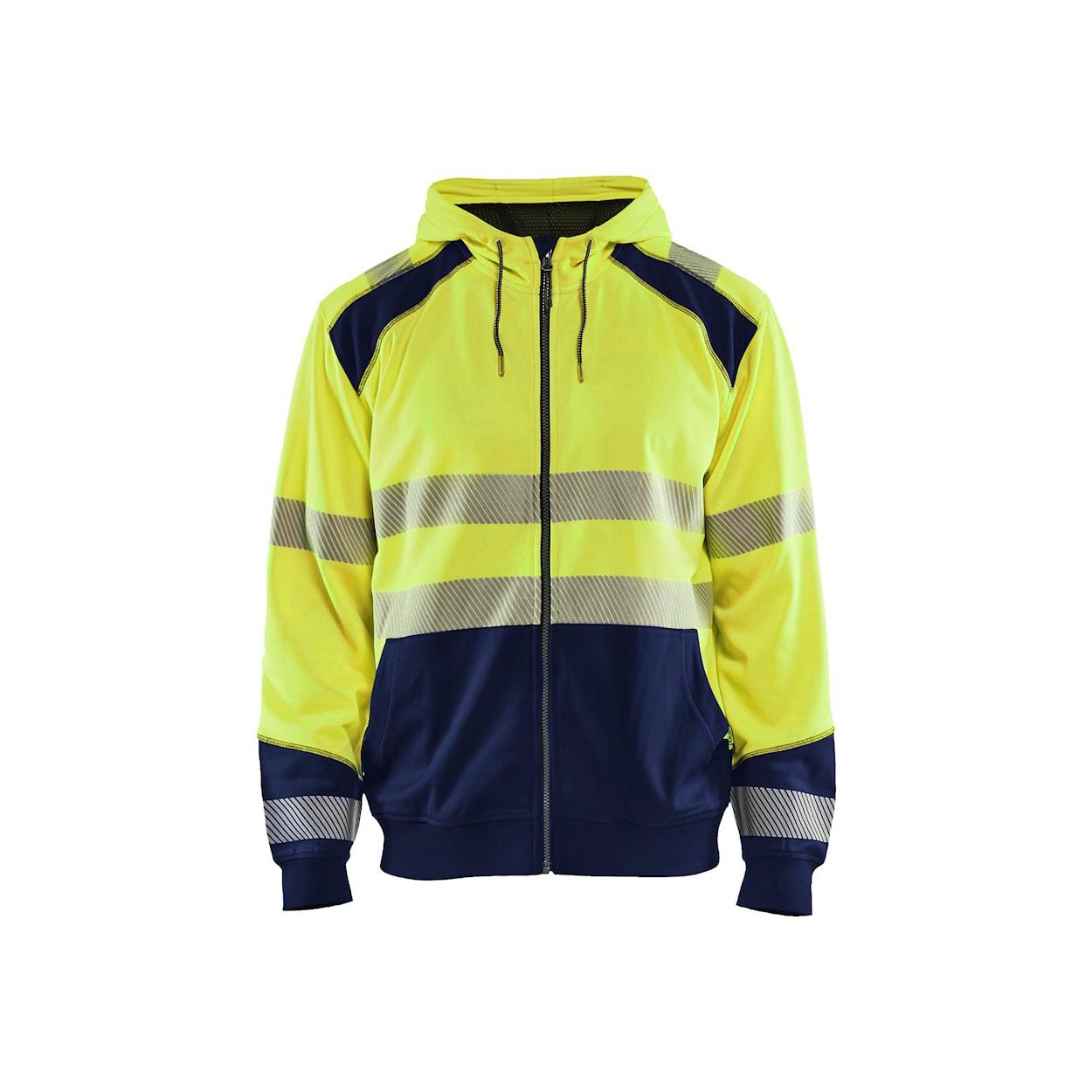 Felpa da lavoro con cappuccio zip intera Blaklader alta visibilit� 354625283389L