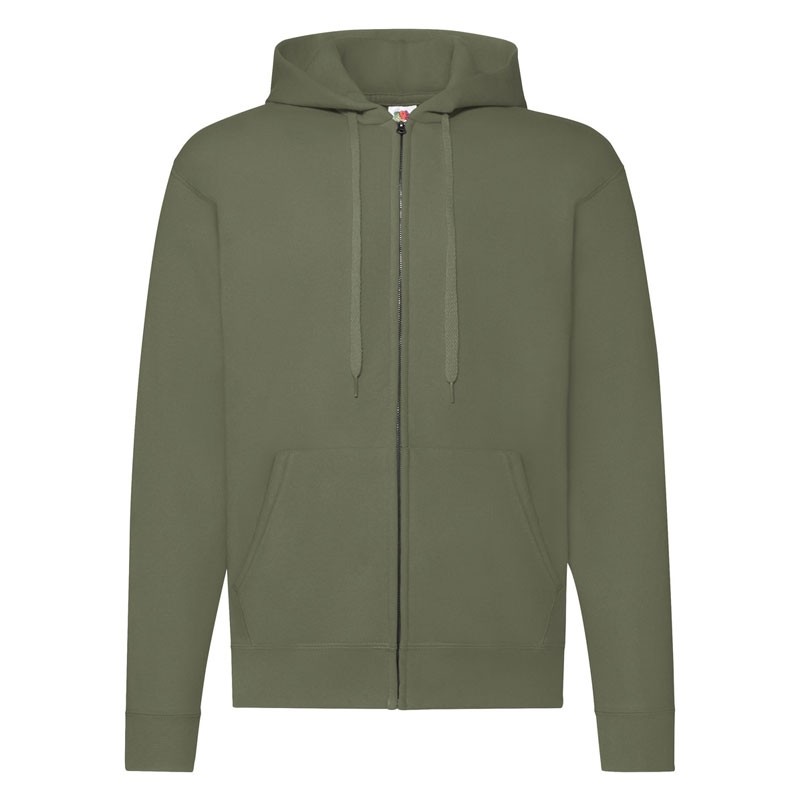 Felpa Da Lavoro Fruit Of The Loom con Cappuccio Foderato e Zip Lunga FR620620