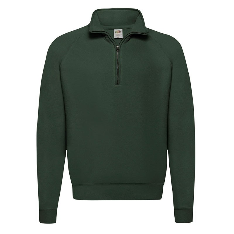 Felpa da Lavoro Fruit of The Loom con Collo a Zip con Fettuccina Classic FR621140