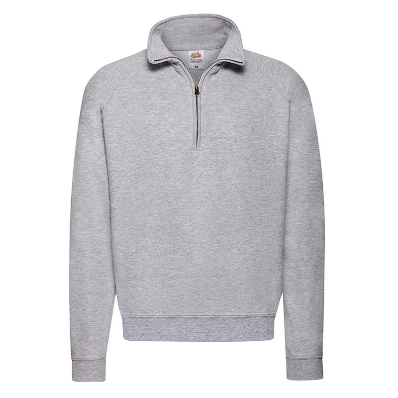 Felpa da Lavoro Fruit of The Loom con Collo a Zip con Fettuccina Classic FR621140