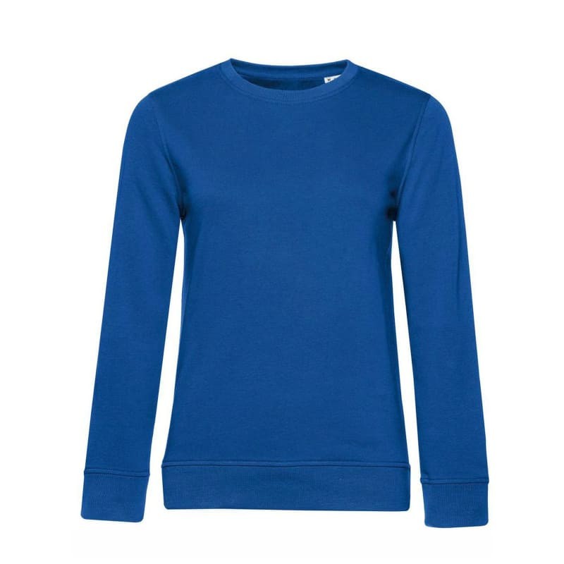 Felpa Da Lavoro Giracollo Organico da Donna B&C Collection - BCWW32B