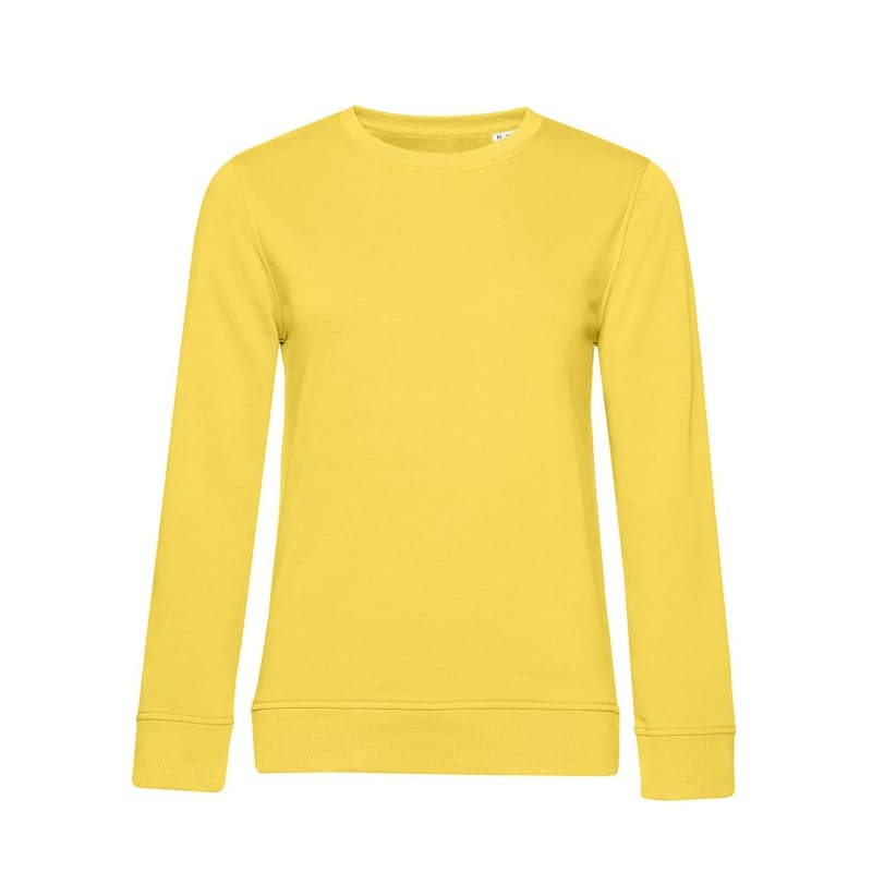 Felpa Da Lavoro Giracollo Organico da Donna B&C Collection - BCWW32B