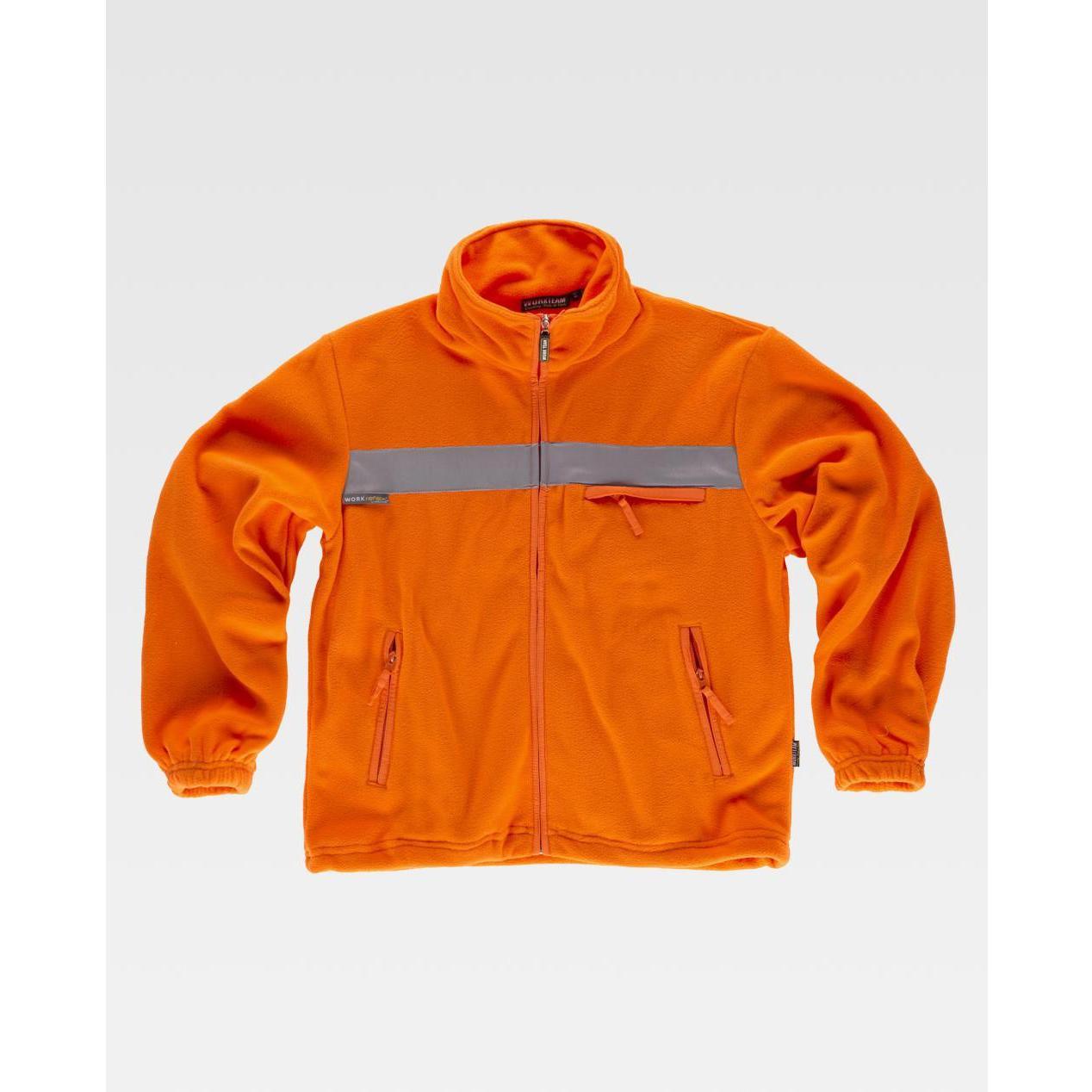 Felpa da Lavoro in Pile con Cerniera Alta Visibilit� C4040 - Workteam