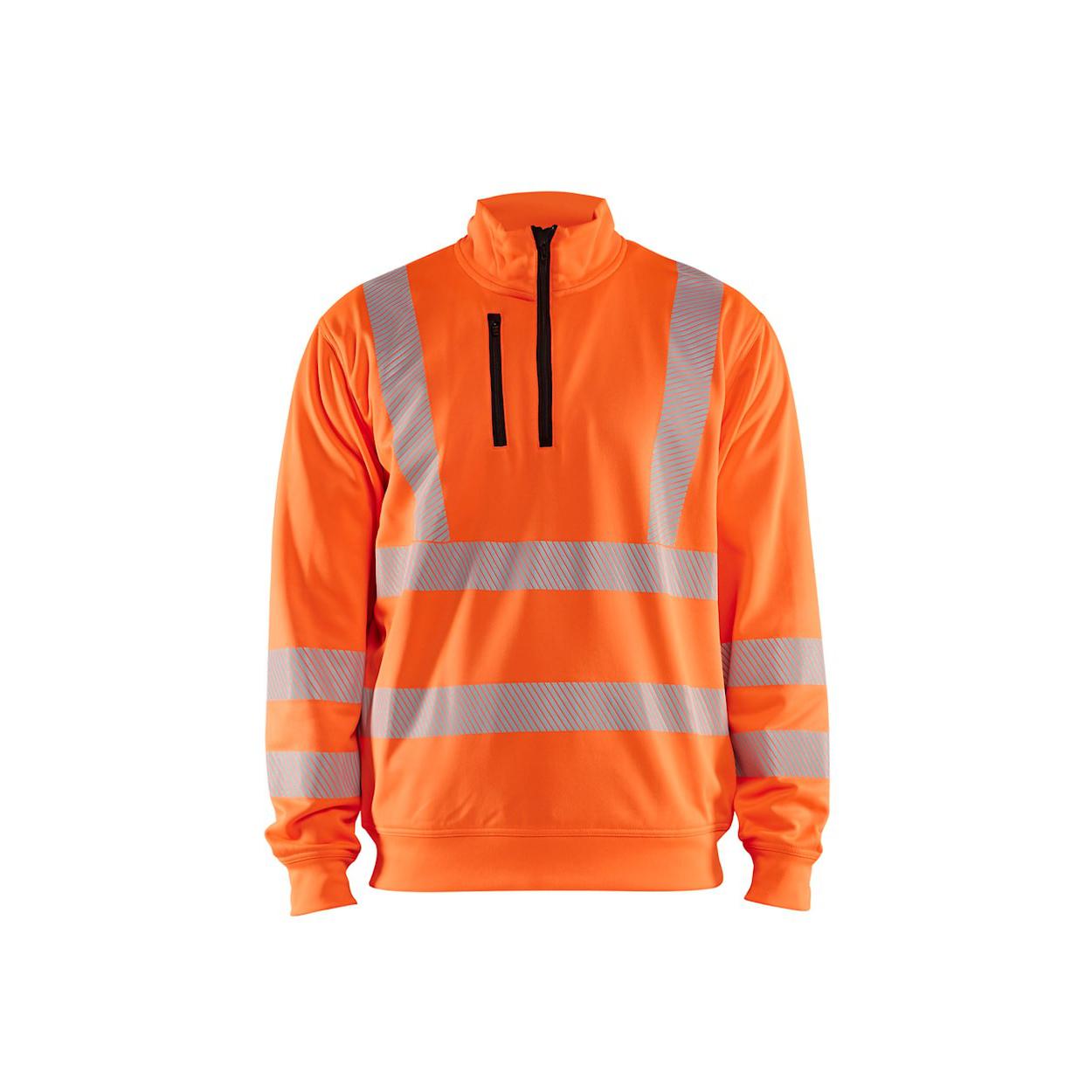 Felpa da lavoro mezza zip Blaklader alta visibilit� 356425383300L