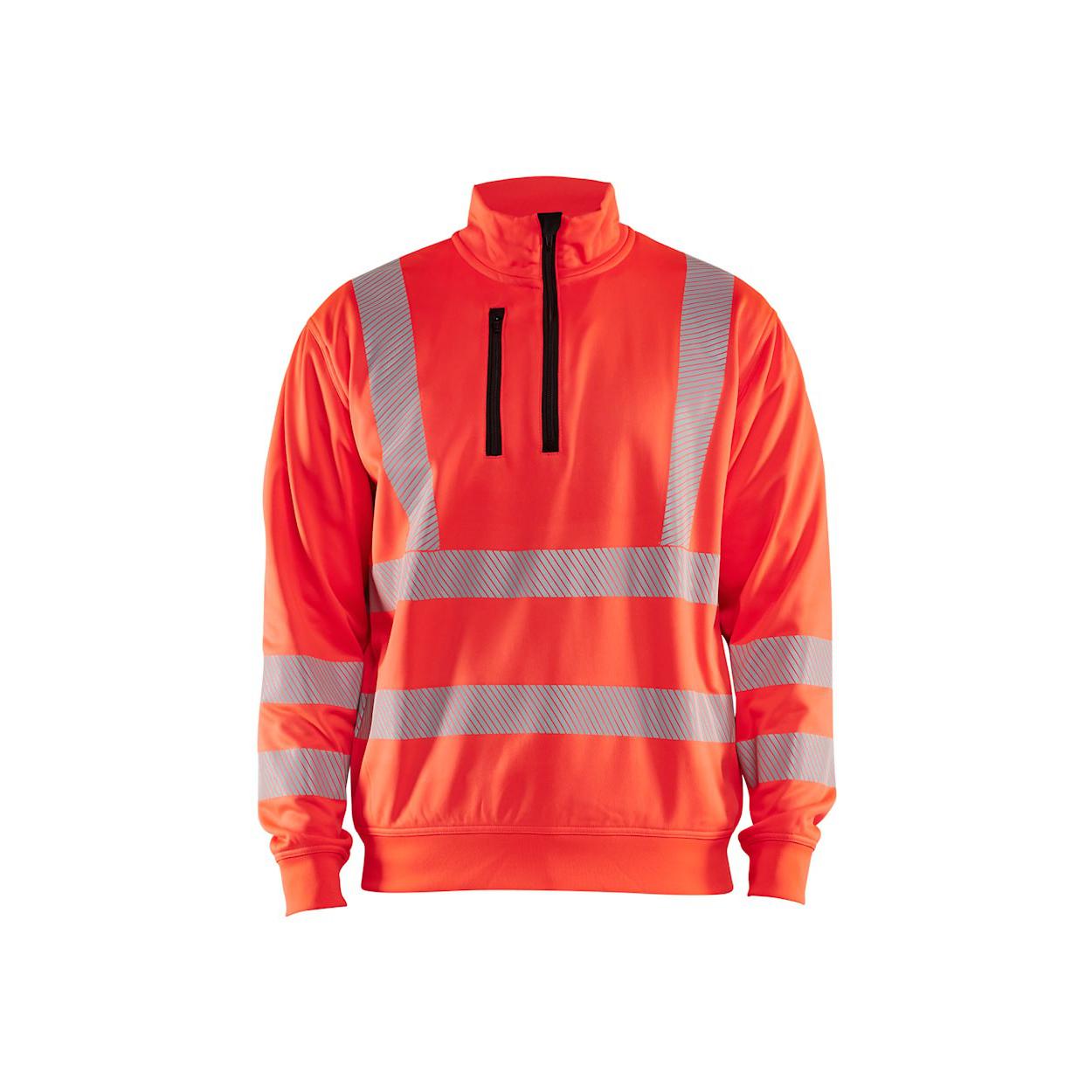 Felpa da lavoro mezza zip Blaklader alta visibilit� 356425383300L