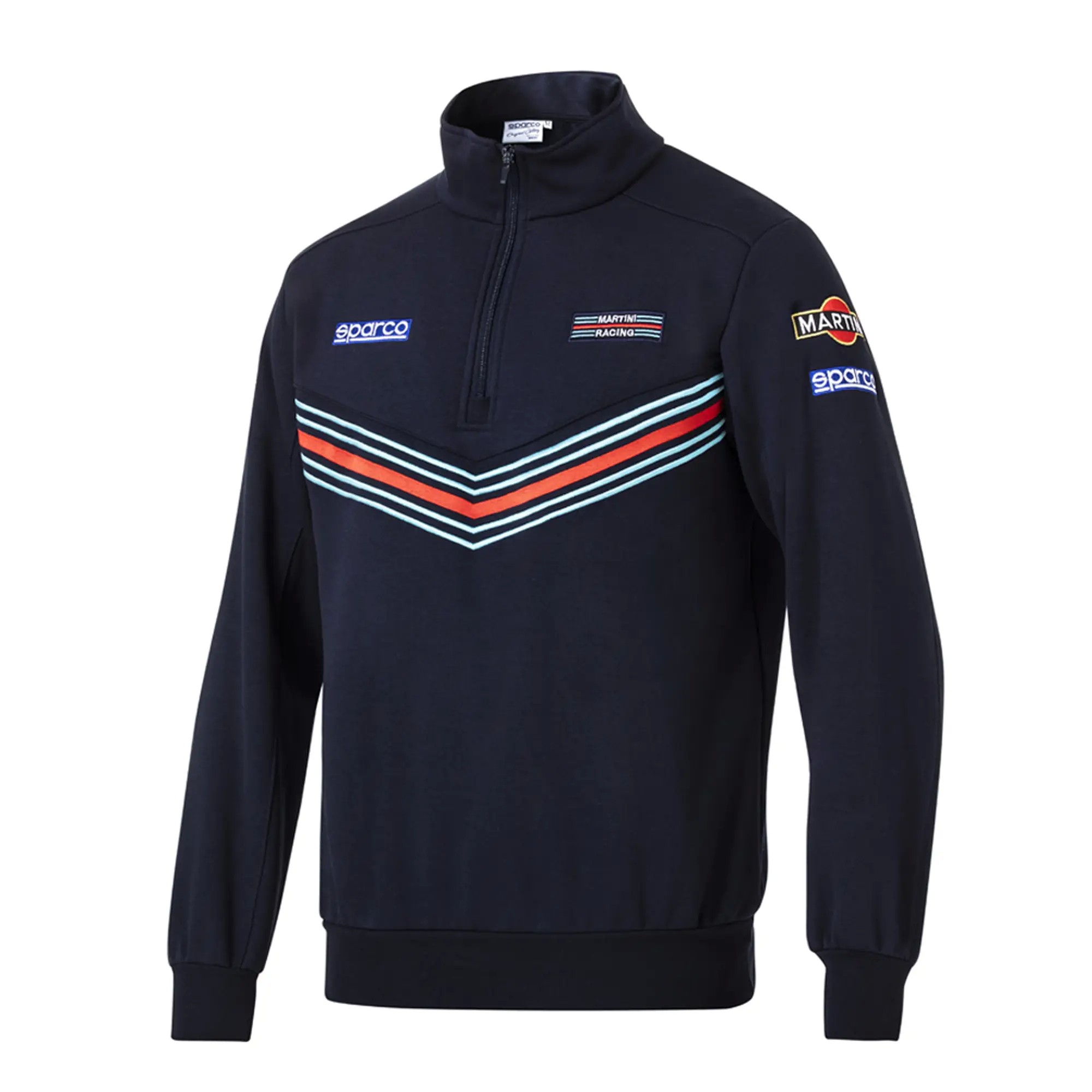 Felpa da Lavoro Mezza Zip Sparco Martini Racing Half zip Sweatshirt 013037MR