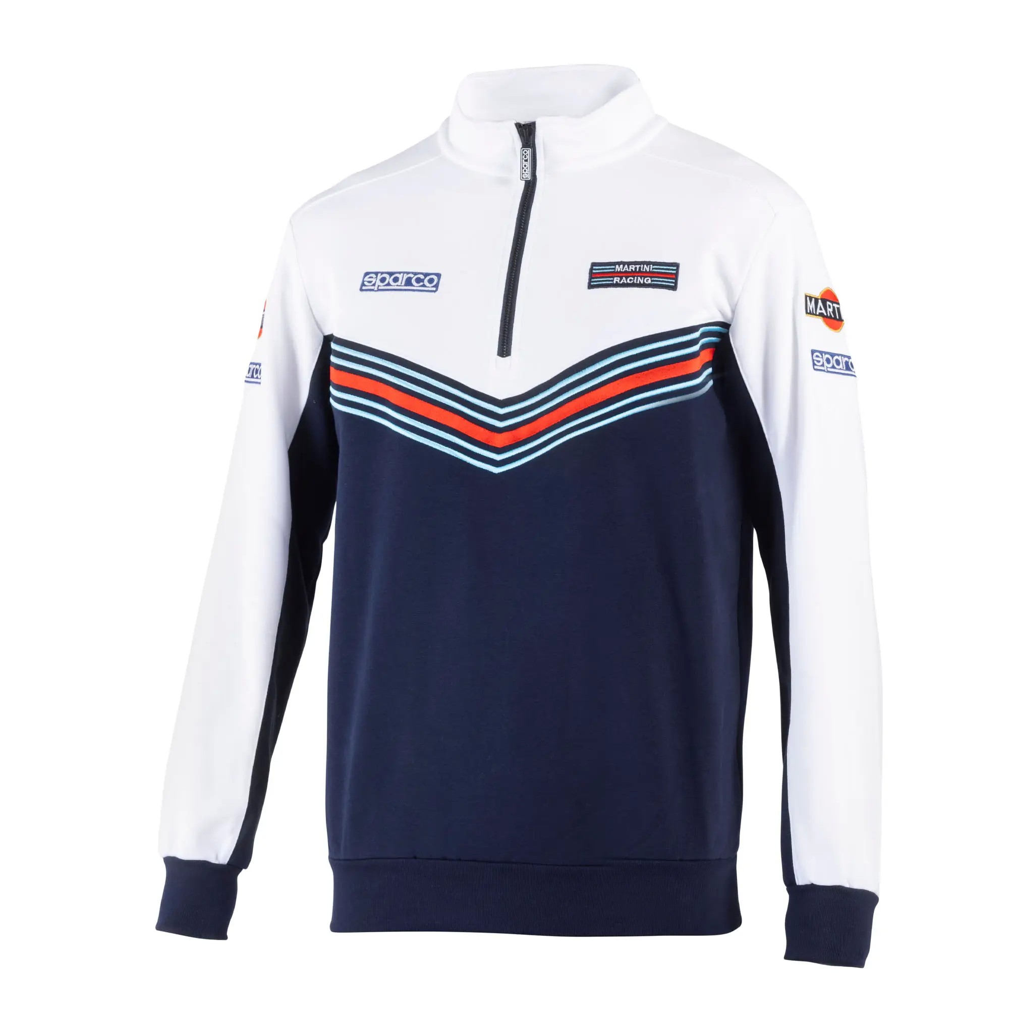 Felpa da Lavoro Mezza Zip Sparco Martini Racing Half zip Sweatshirt 013037MR