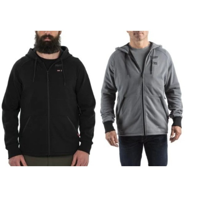 Felpa da Lavoro Milwaukee con Cappuccio Riscaldata Multitasche M12 4932480061