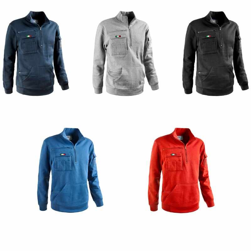 Felpa da Lavoro Multitasche Mezza Zip Sottozero Tank 50250