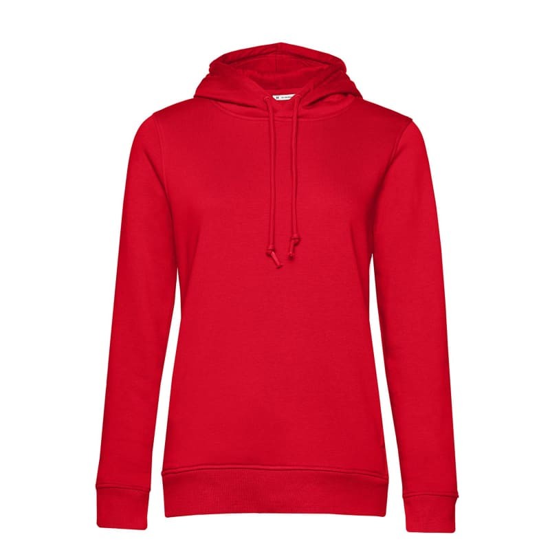 Felpa Da Lavoro Organic Hooded con Cappuccio da Donna B&C Collection - BCWW34B