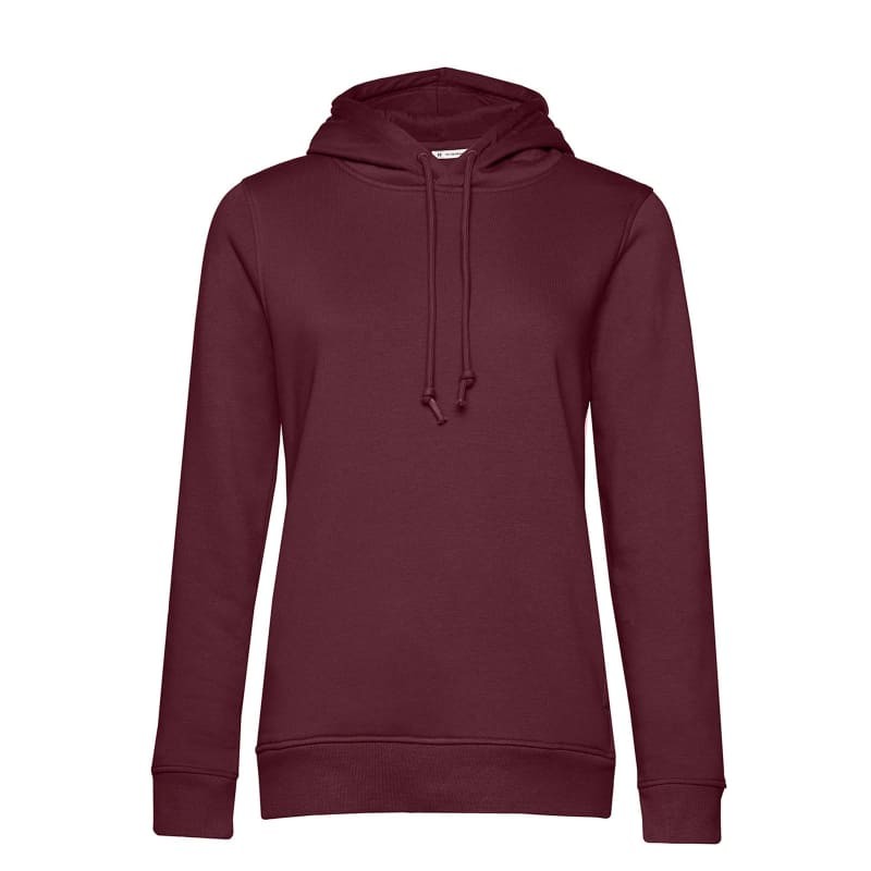 Felpa Da Lavoro Organic Hooded con Cappuccio da Donna B&C Collection - BCWW34B