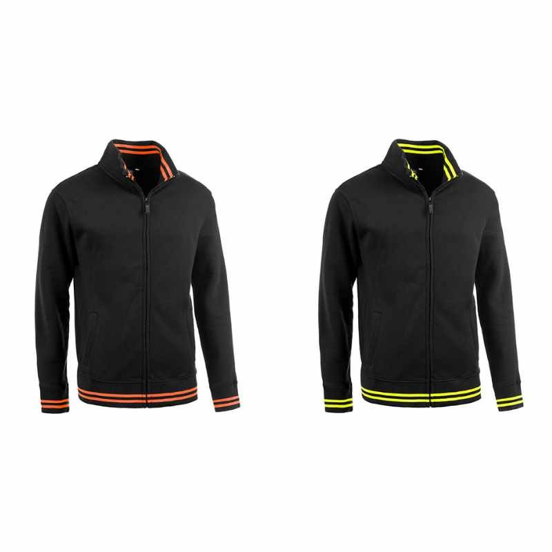 Felpa da Lavoro Stretch Zip Intera Sottozero Eagle Black Line E0931