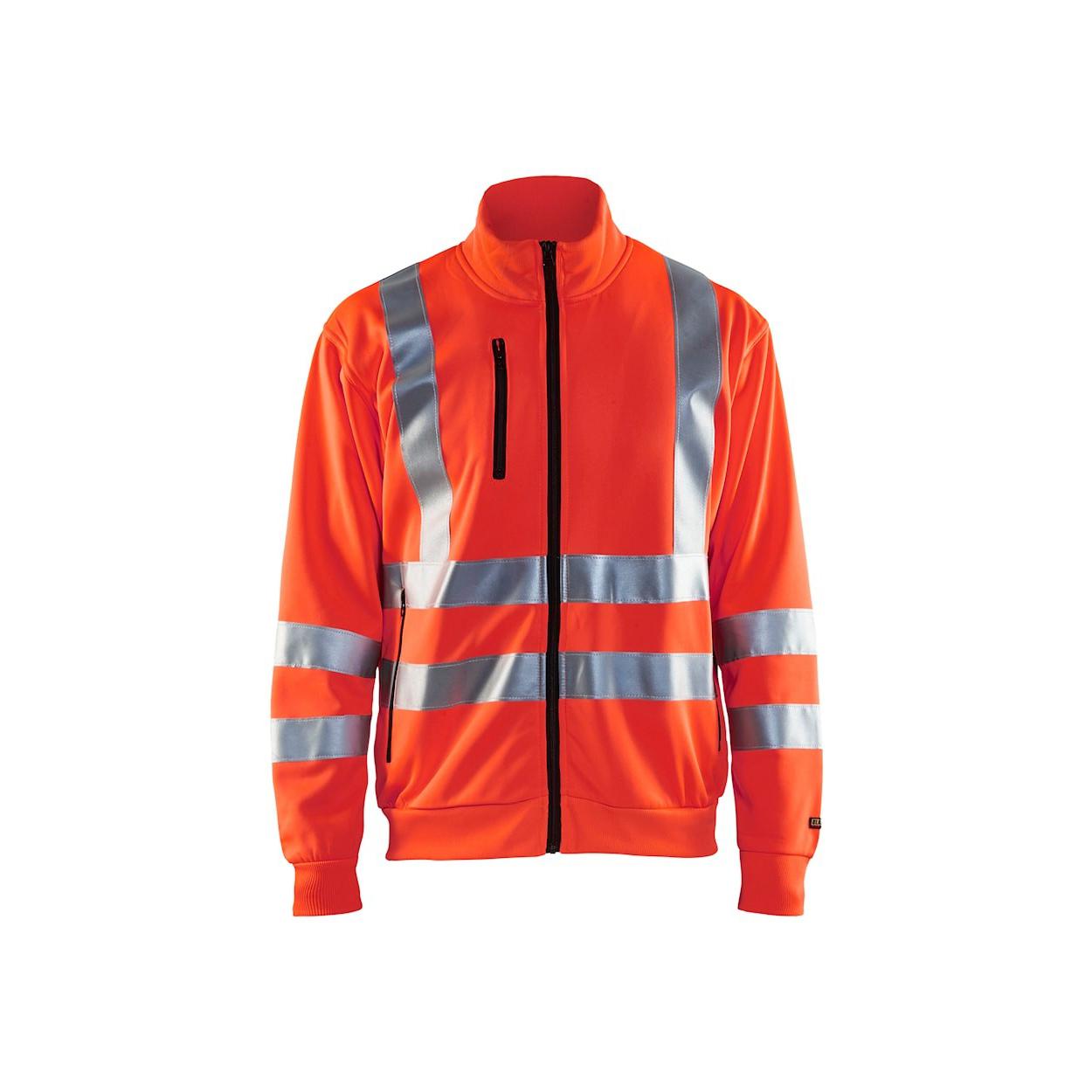 Felpa da lavoro zip intera Blaklader alta visibilit� 335819743300L