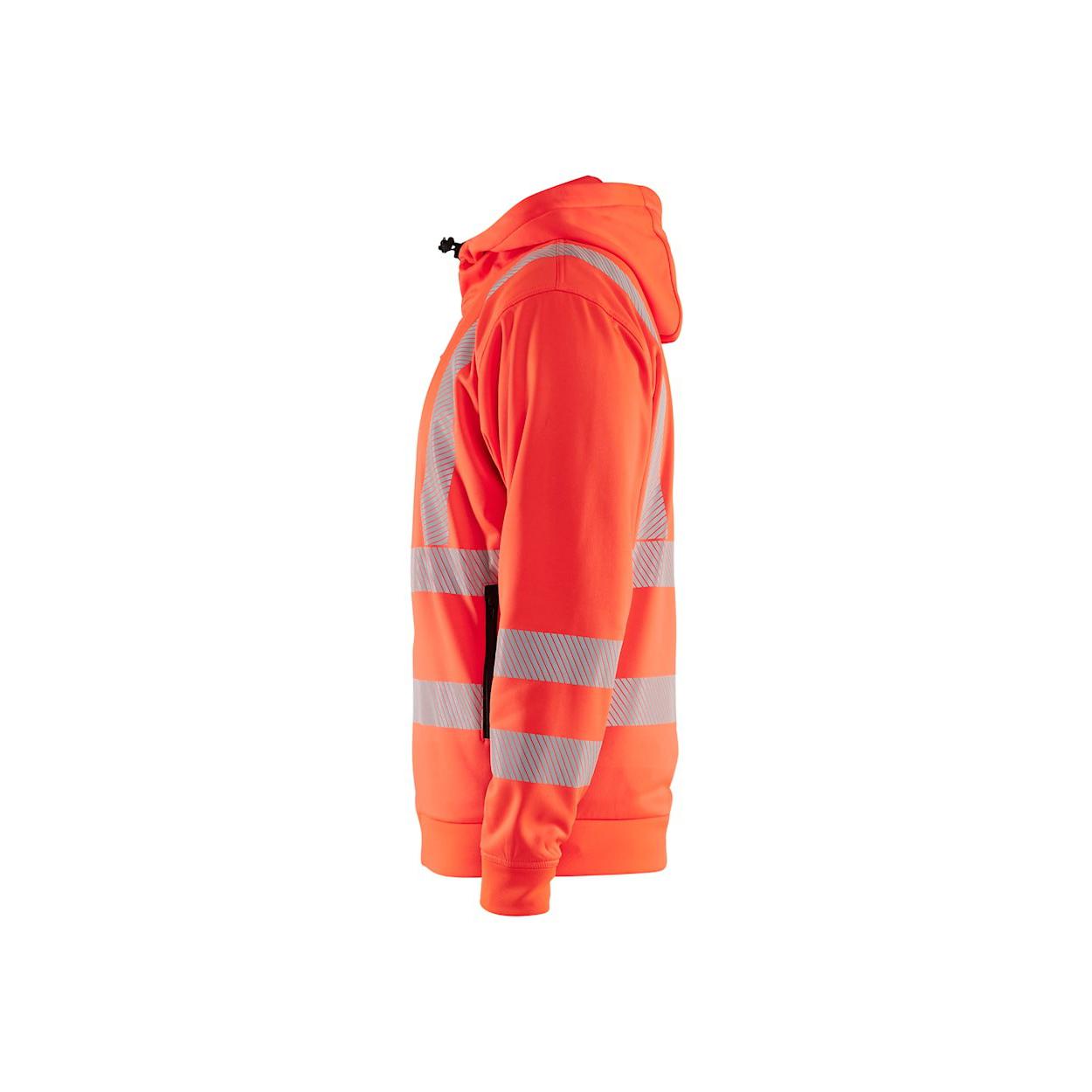 Felpa da lavoro zip intera Blaklader alta visibilit� con capuccio 356525383300L