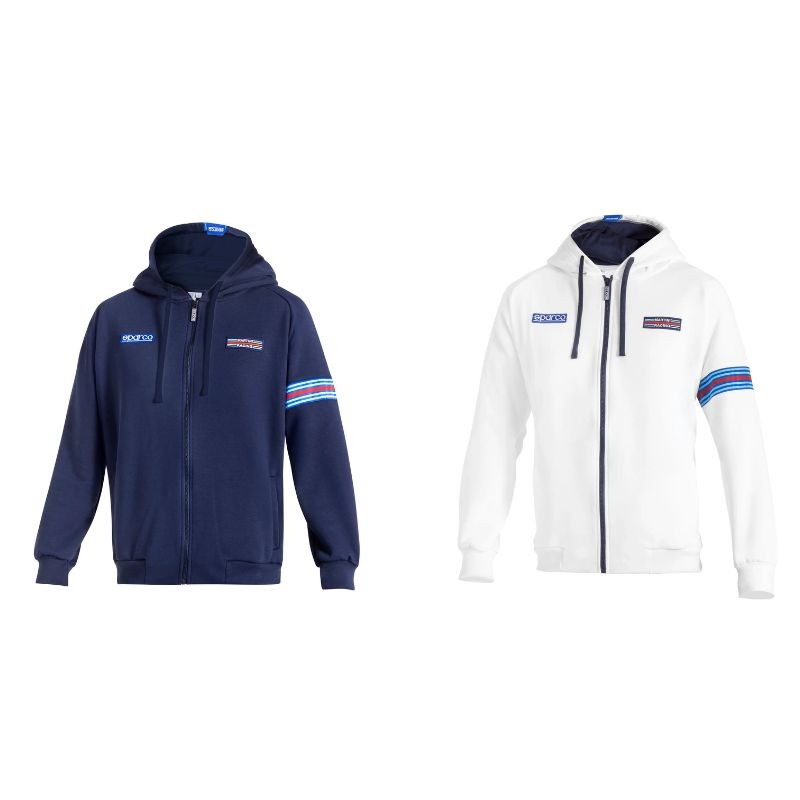 Felpa da Lavoro Zip Intera Con Cappuccio Sparco Martini Racing Hooded full zip BMF0013D0
