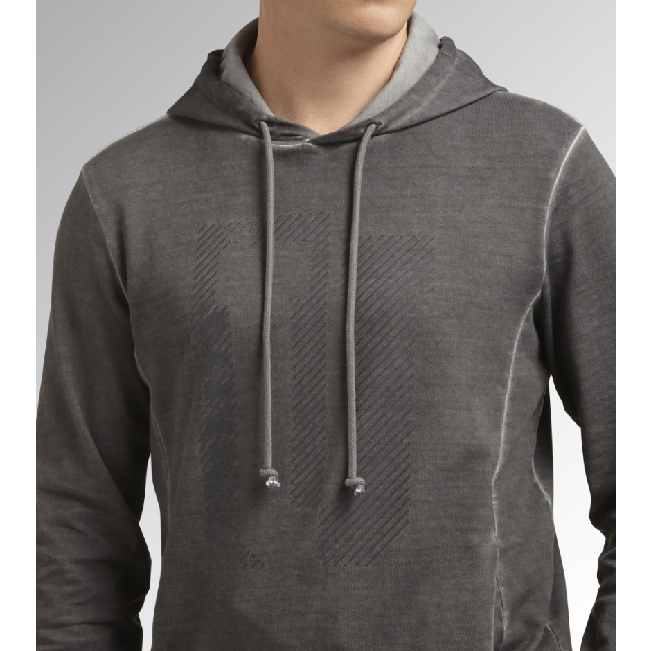 Felpa Diadora 702.178759 Hoodie, Stile Giovanile e Versatile