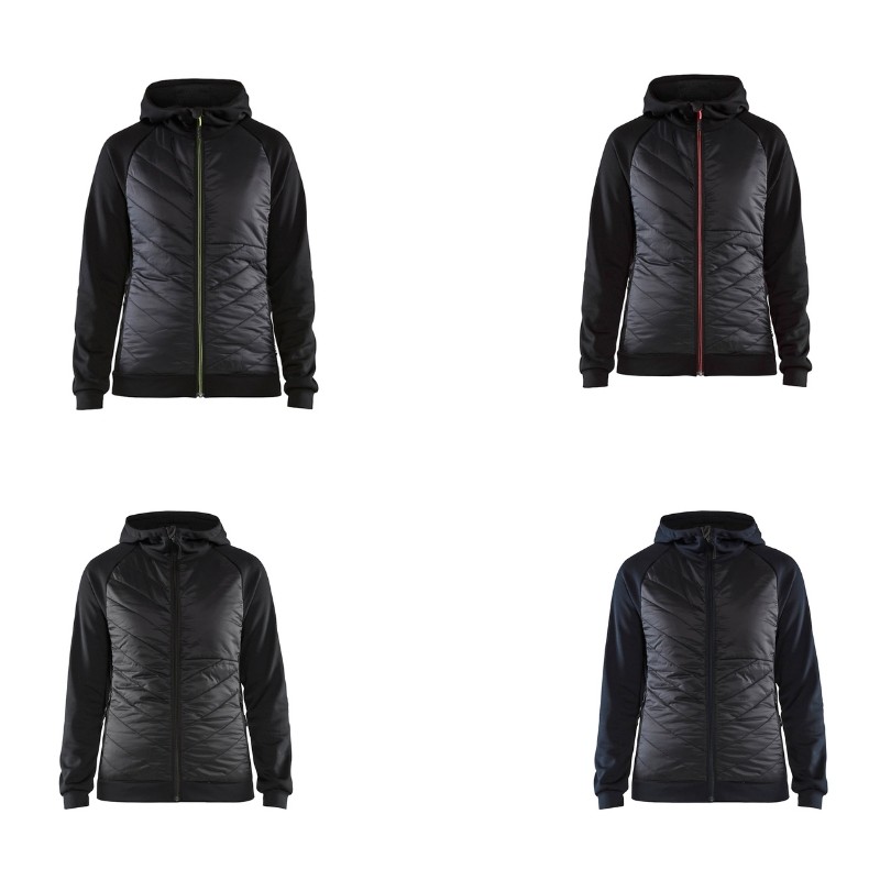 Felpa Giacca da Lavoro Blaklader zip intera Hybrid con capuccio da donna 346425264599M