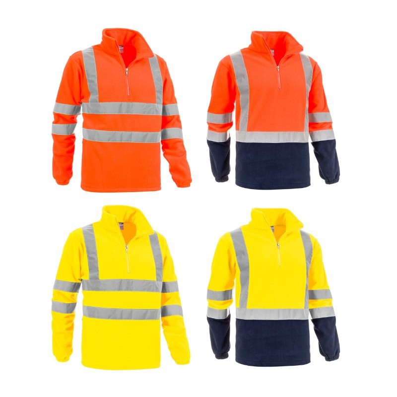 Felpa in Pile da Lavoro Alta Visibilit� Mezza Zip Sottozero Brennero 2320