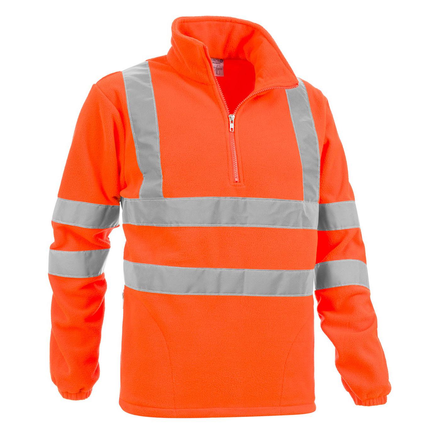 Felpa in Pile da Lavoro Alta Visibilit� Mezza Zip Sottozero Brennero 2320