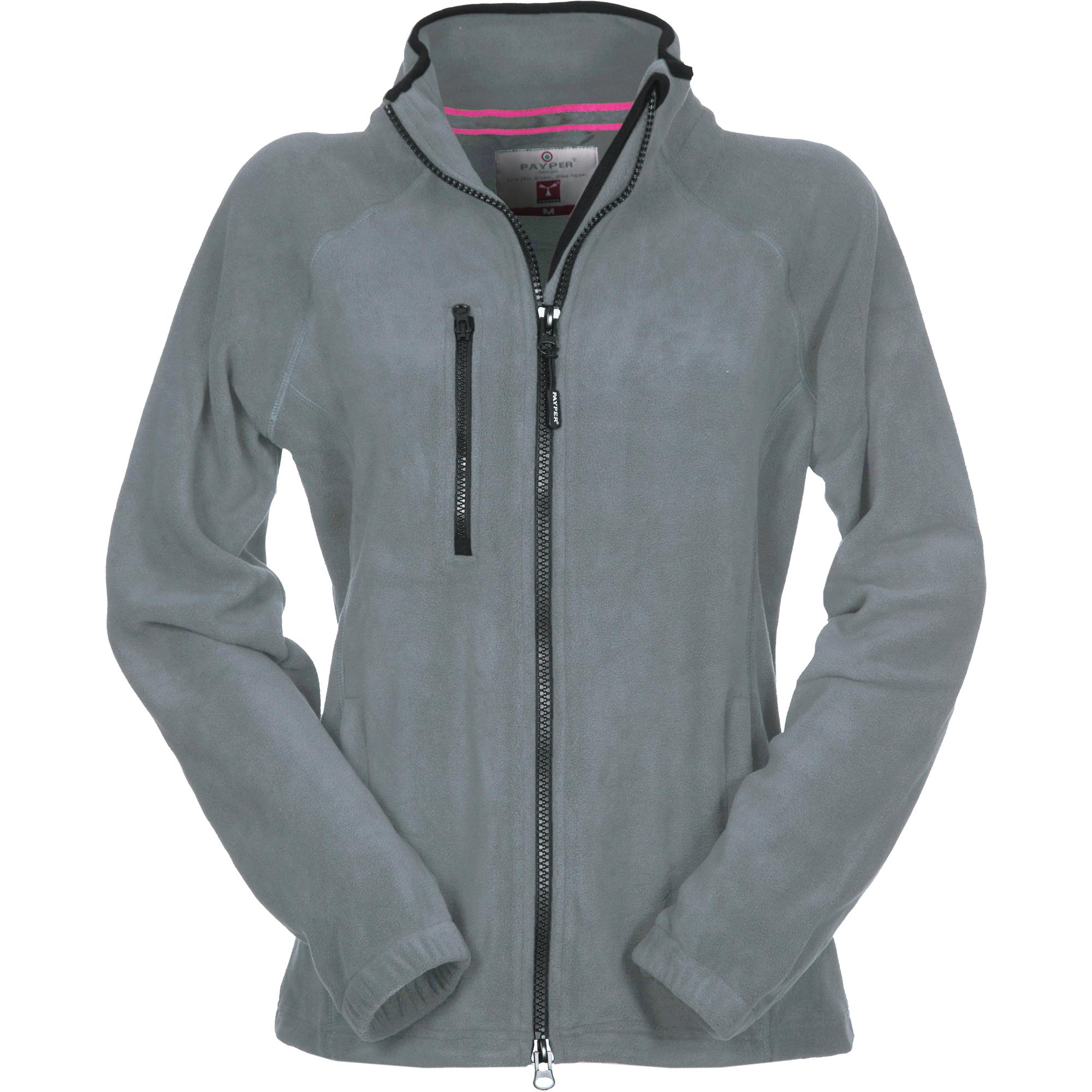PAYPER Nepal Felpa Pile Uomo E Donna 100% Poliestere – Cerniera, Tasche Laterali, Polsini Elastici, Arancione, Taglia M