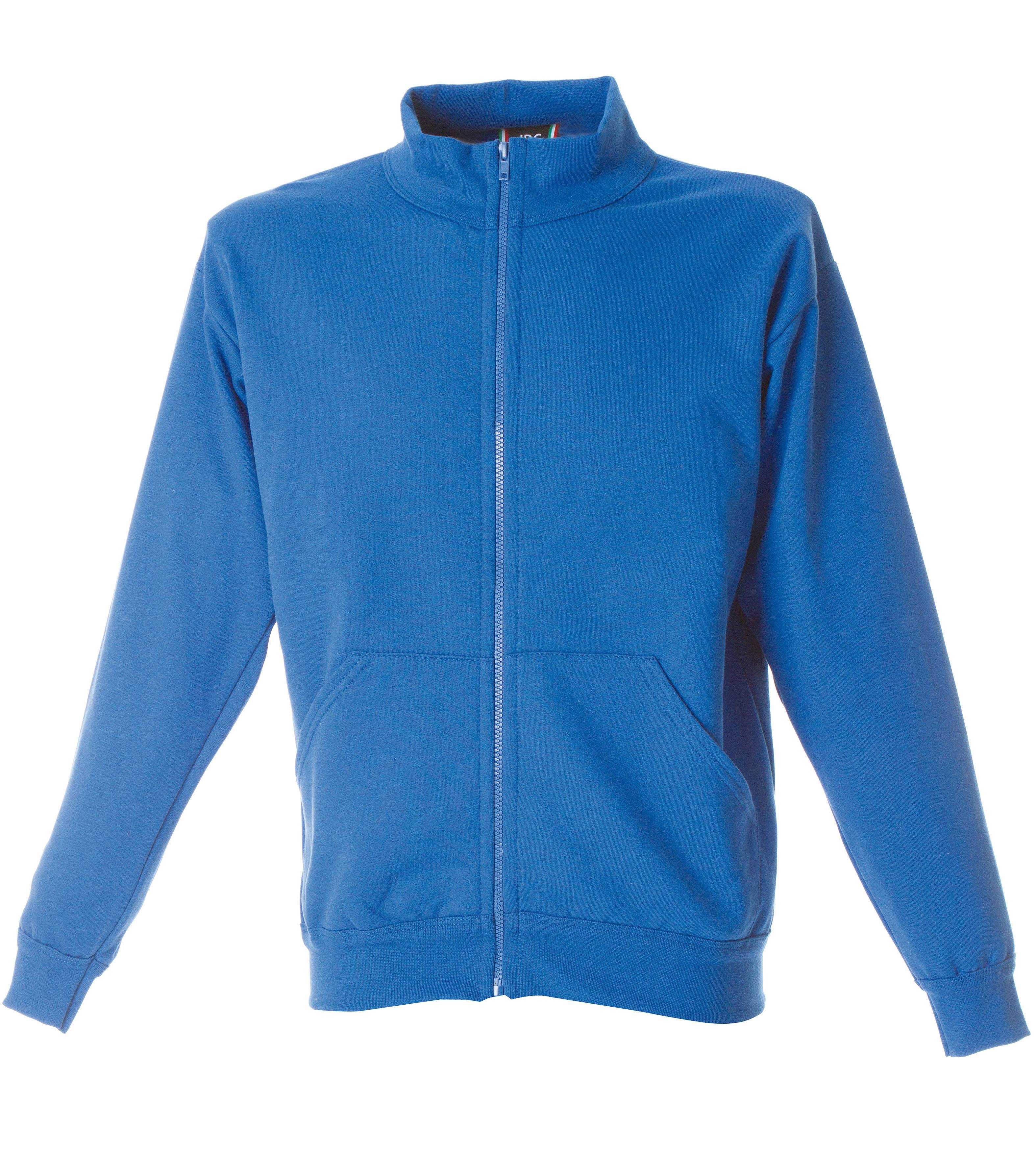 Felpa zip lunga da Lavoro 100% Cotone Made in Italy JRC Pescara 988793