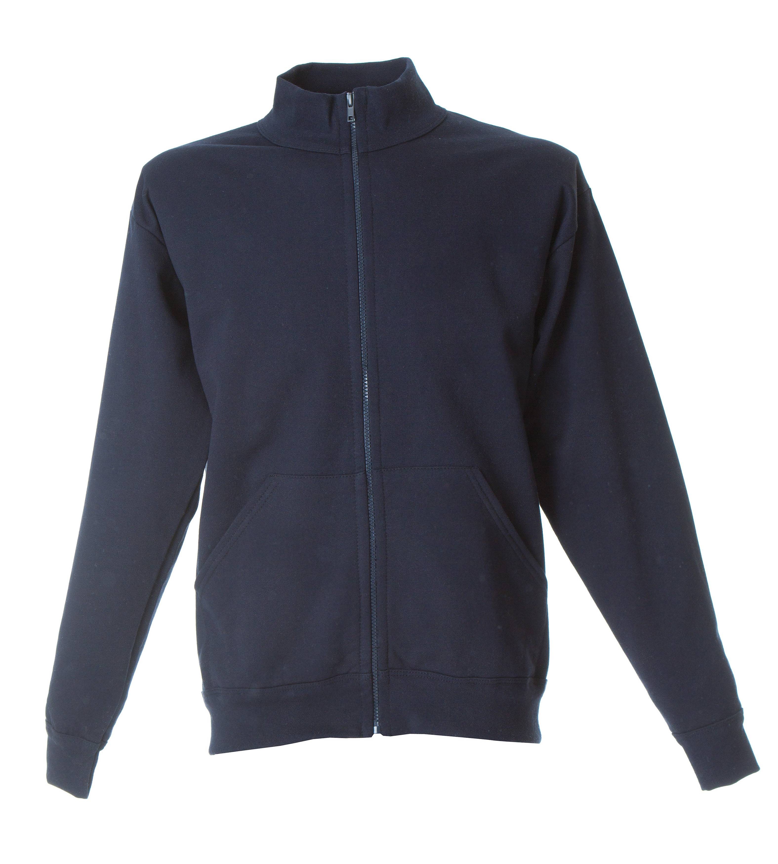 Felpa zip lunga da Lavoro 100% Cotone Made in Italy JRC Pescara 988793