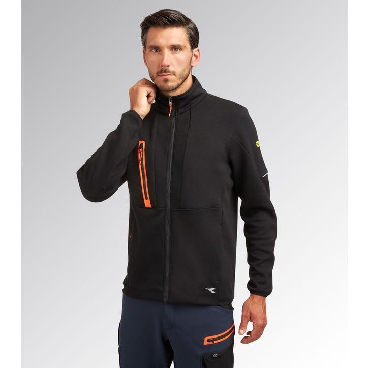 Felpa zip lunga da Lavoro Stretch Multitasche Diadora Utility Hybrid Tactic 702.180613