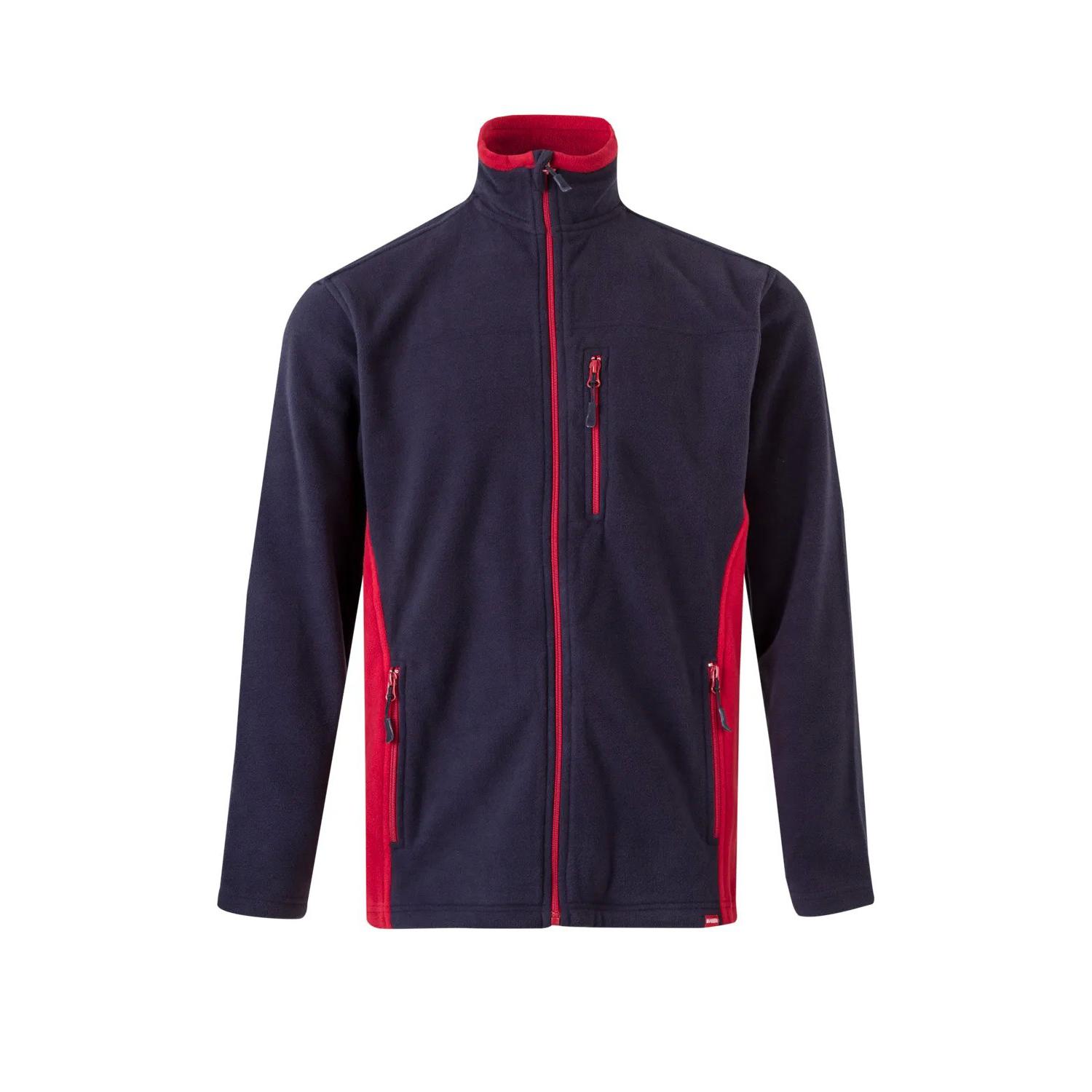 Felpa zip lunga in pile da Lavoro Multitasche Velilla 201504