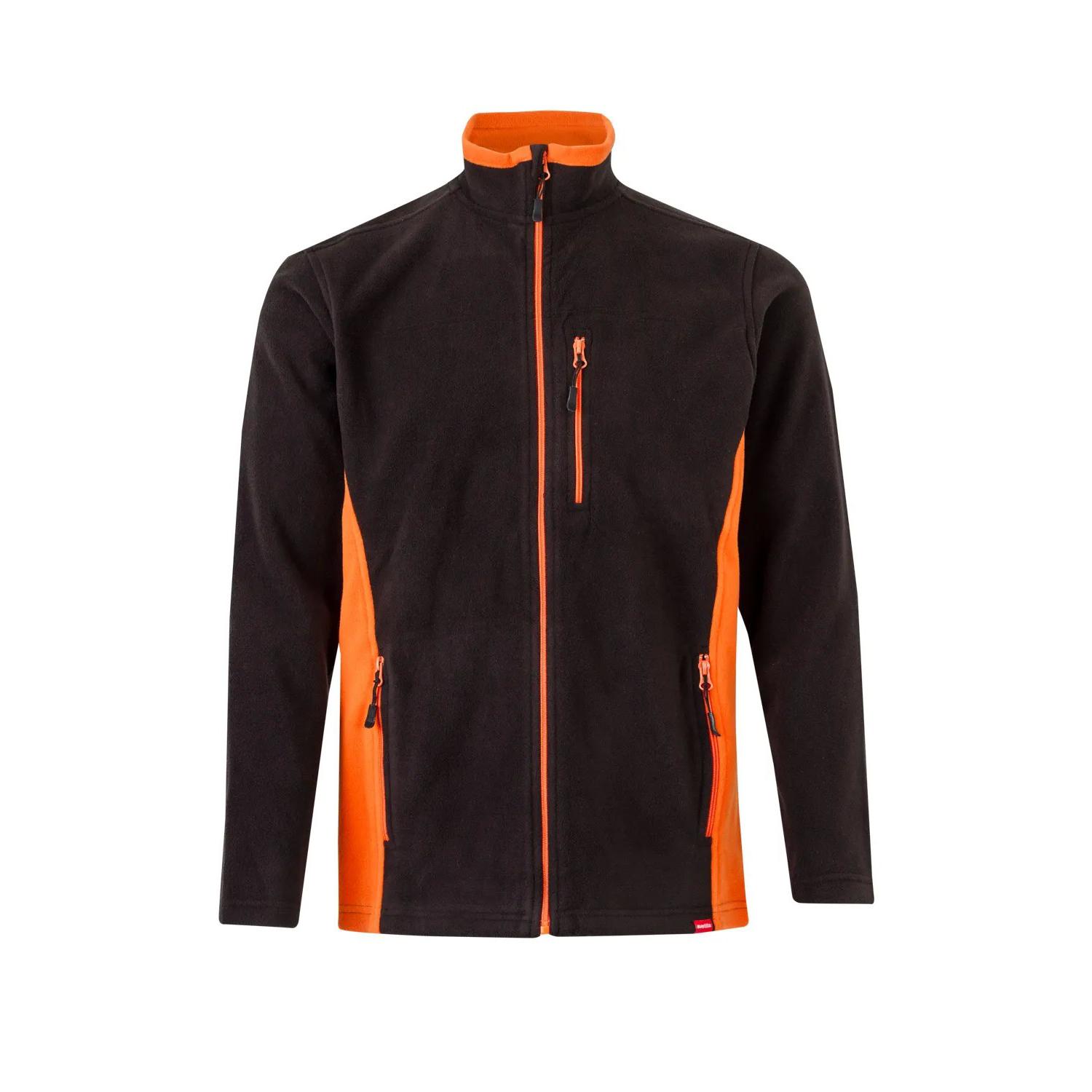 Felpa zip lunga in pile da Lavoro Multitasche Velilla 201504