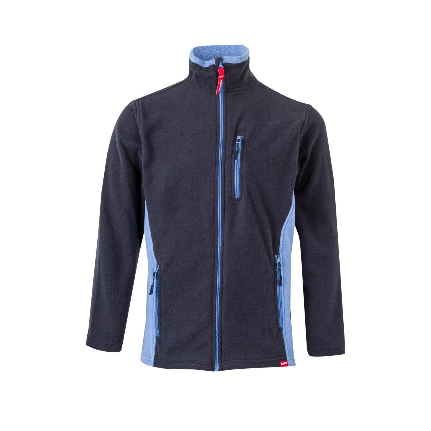 Felpa zip lunga in pile da Lavoro Multitasche Velilla 201504