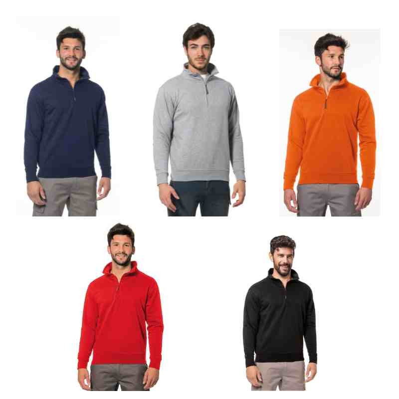 Felpe Da lavoro con Zip corta Logica SANZENO/1-L