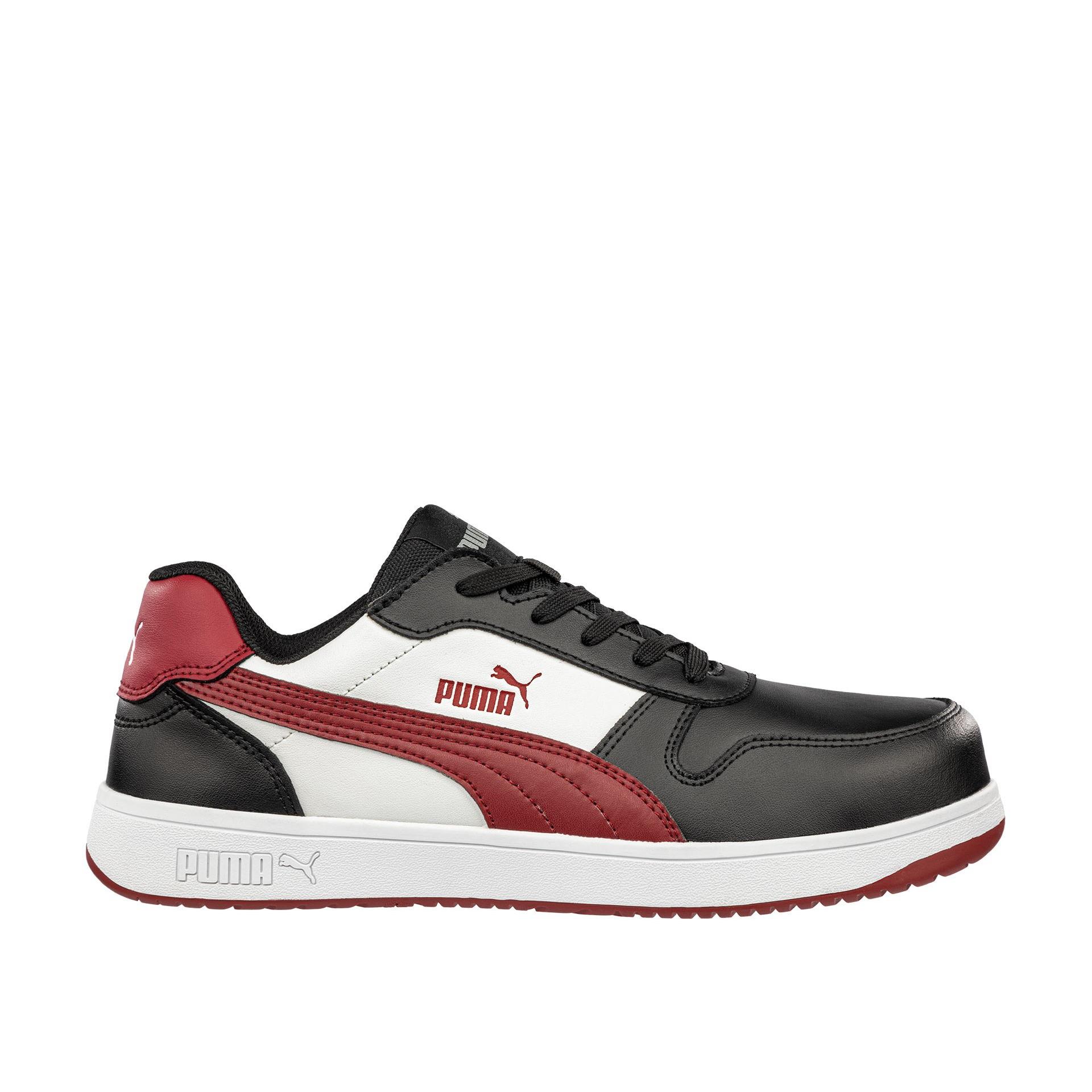 Fuori tutto - Scarpe antinfortunistiche Puma Frontcourt Black/White/Red Low S3 FO HRO ESD SRC 640200 numero 39