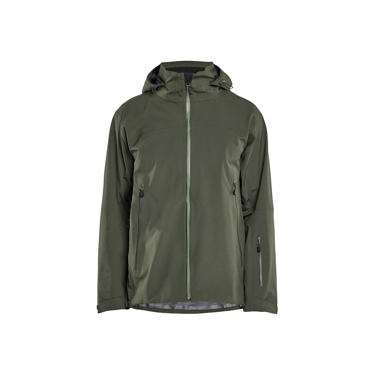 Giacca a guscio da lavoro Blaklader multitasche strecth Striker con capuccio impermeabile 498019164209L