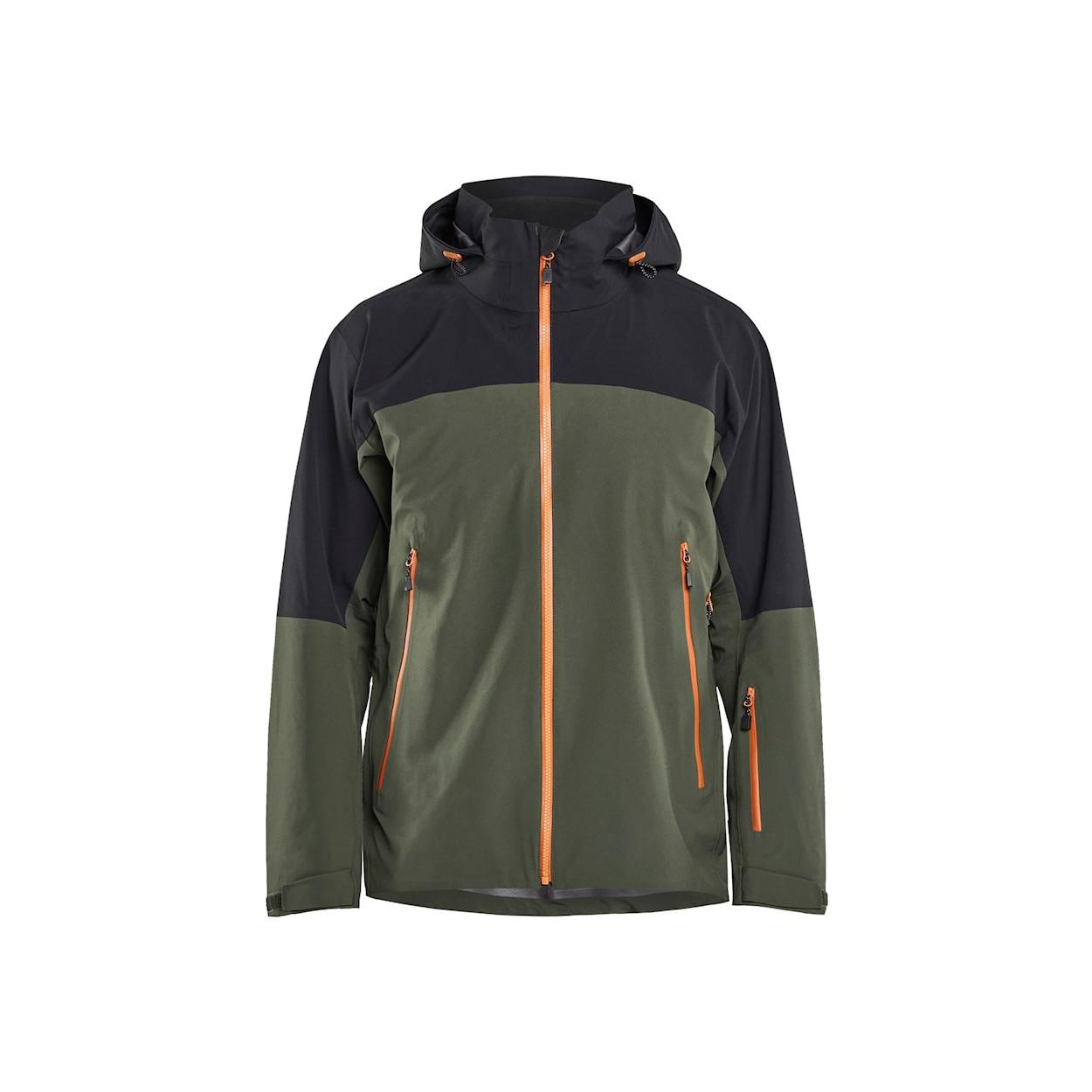 Giacca a guscio da lavoro Blaklader multitasche strecth Striker con capuccio impermeabile 498019164209L