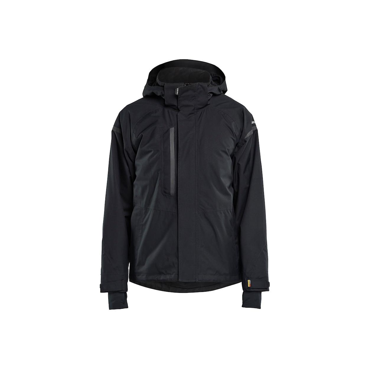 Giacca a guscio da lavoro Blaklader multitasche stretch con capuccio impermeabile 498819879900L