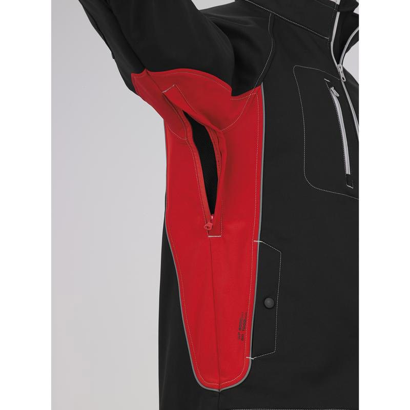 Giacca Bolt In Softshell - Rosso/Nero Issa 04519