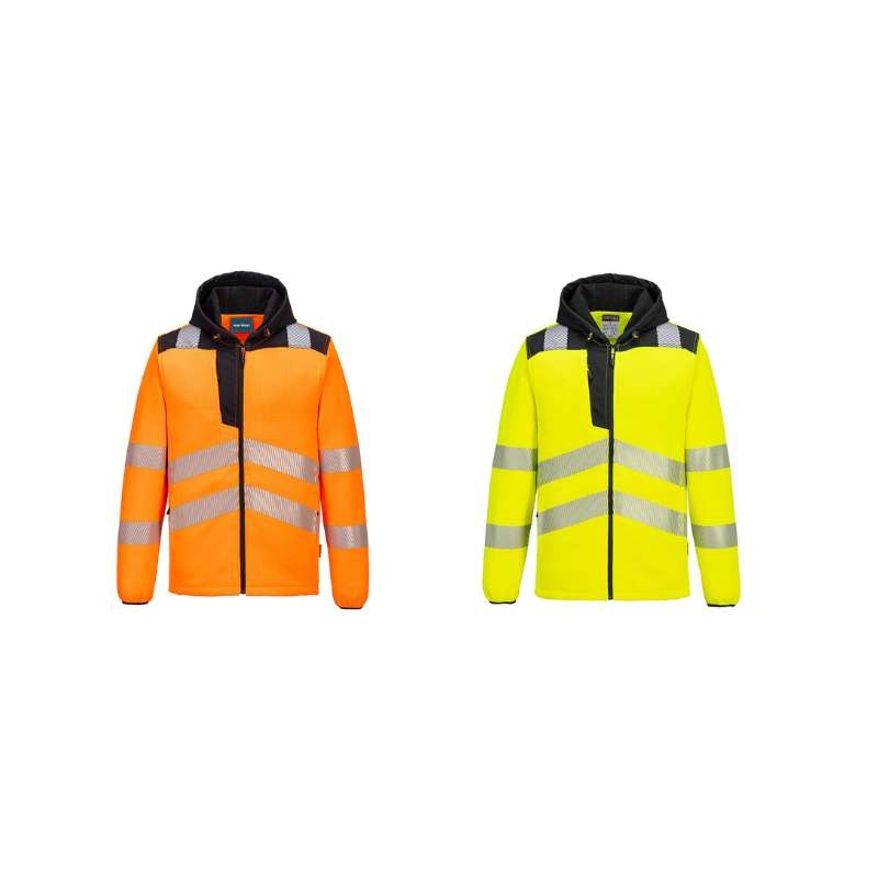 Giacca da Lavoro Alta Visibilit� Multitasche con Cappuccio Portwest PW335
