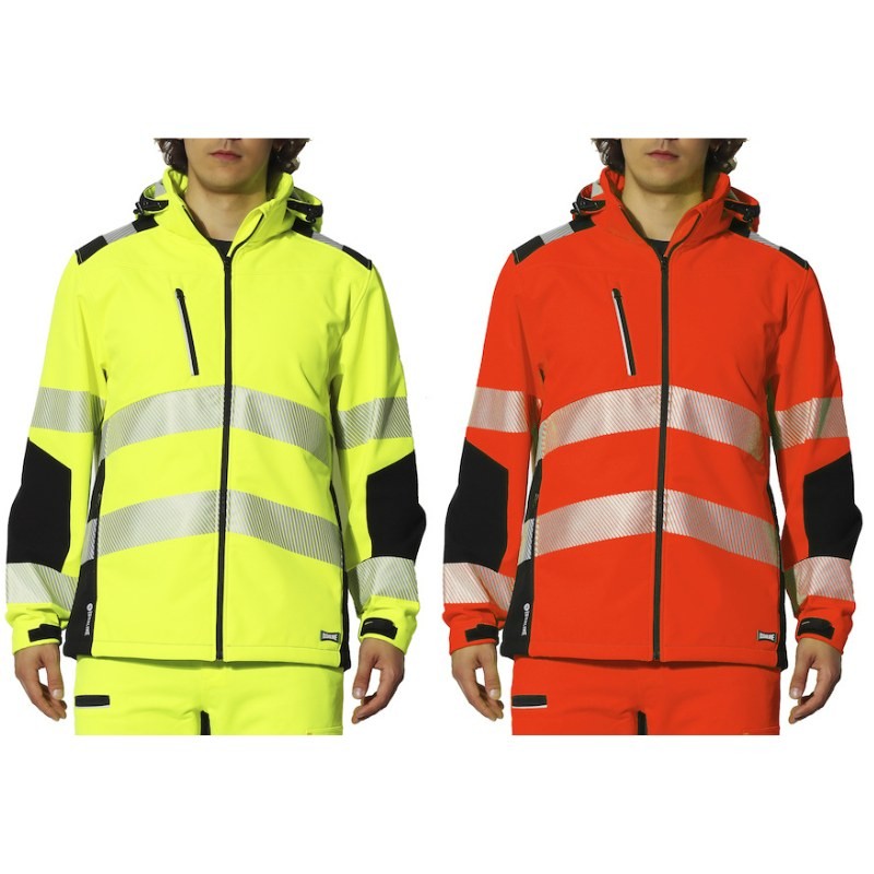 Giacca da lavoro Alta visibilit� Multitasche Impermeabile Flexia Issa Line 04595