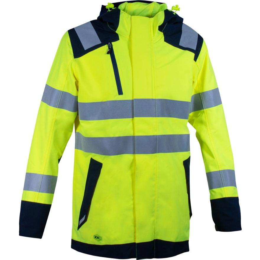 Giacca da Lavoro Alta Visibilit� Multitasche Stretch Impermeabile Cofra Yatova V635-0