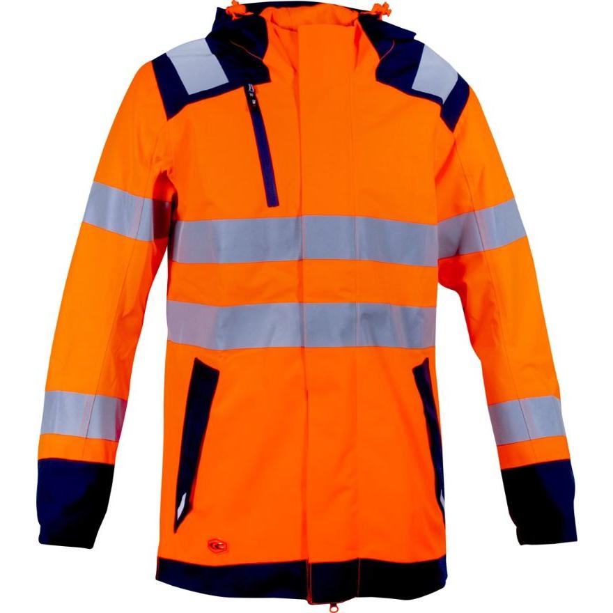 Giacca da Lavoro Alta Visibilit� Multitasche Stretch Impermeabile Cofra Yatova V635-0