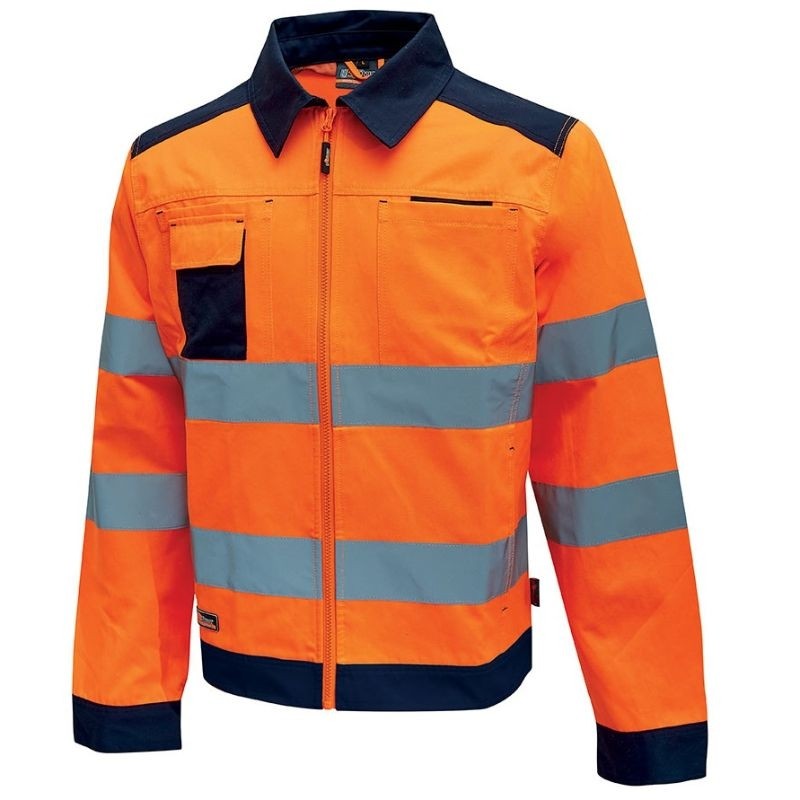 Giacca da Lavoro Alta Visibilit� Multitasche U-Power Gleam HL152YF