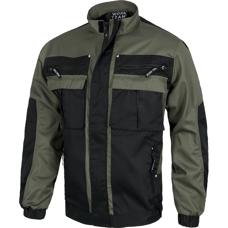 Giacca da lavoro bicolore multitasche con tripla cucitura - Workteam