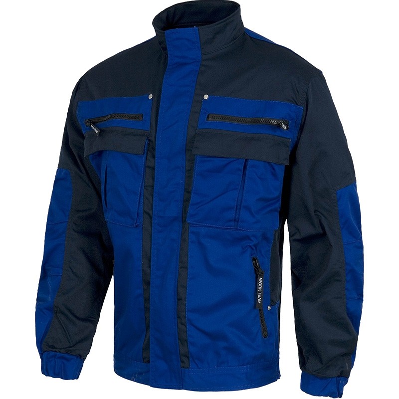 Giacca da lavoro bicolore multitasche con tripla cucitura - Workteam