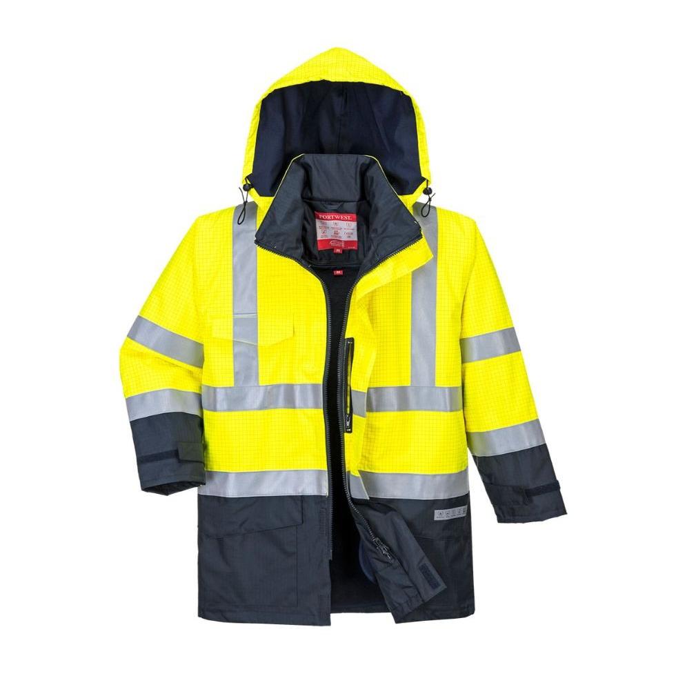 Giacca da Lavoro Bizflame Rain Agnifuga Antistatica Alta Visibilita Portwest S779