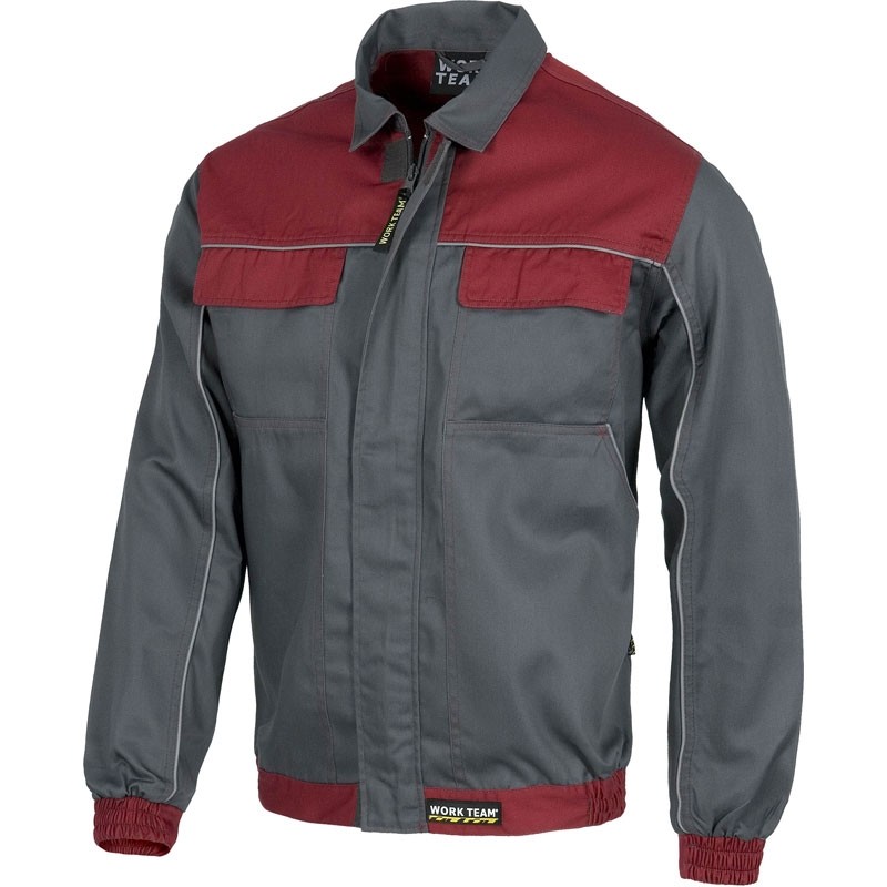 Giacca da lavoro estiva multitasche con cerniera in nylon nascosta - Workteam