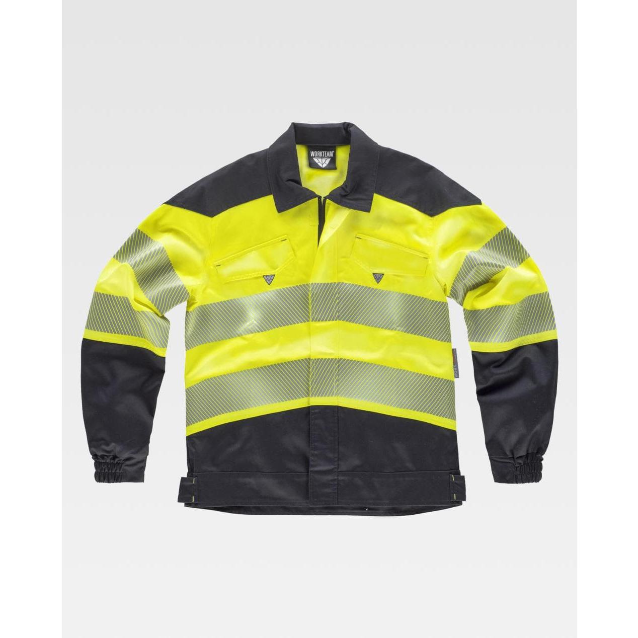 Giacca da Lavoro in Tessuto Elasticizzato Alta Visibilit� C2710 - Workteam