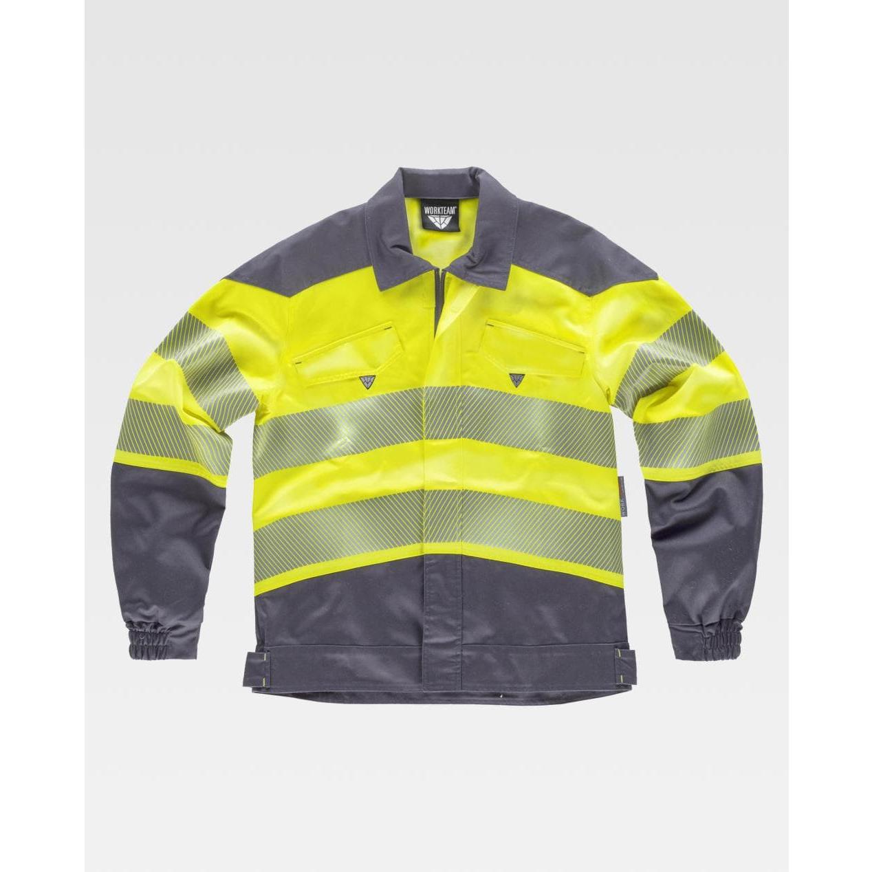 Giacca da Lavoro in Tessuto Elasticizzato Alta Visibilit� C2710 - Workteam
