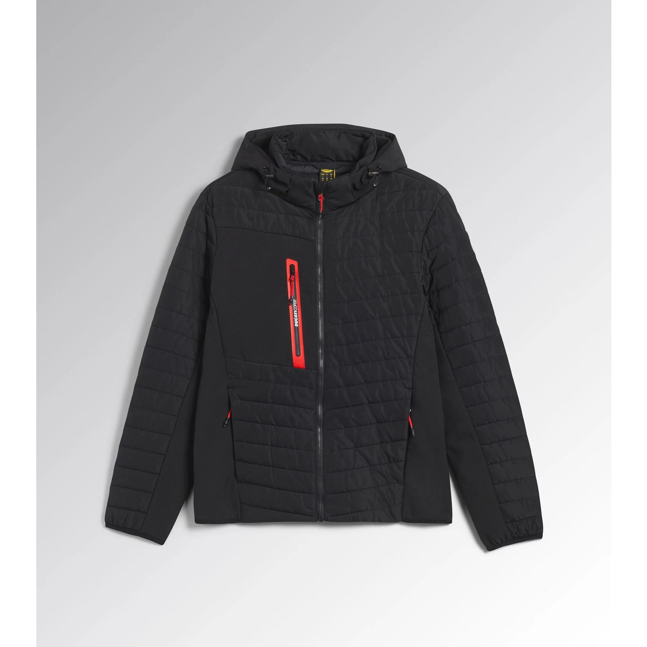 Giacca da Lavoro Multitasche Softshell Con Cappuccio Zip Intera Diadora Ducati 702.181809