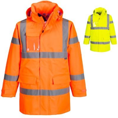 Giacca da Lavoro Portwest Alta Visibilit� Da Pioggia Extreme Hi-Vis S599 Impermeabile Multitasche
